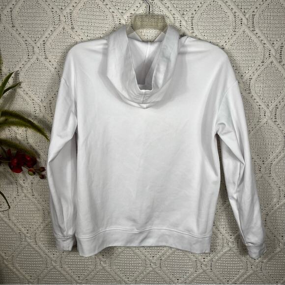 HEADS OR TAILS | White & Red Rhinestone Skull & Crossbones Hoodie | Men's S - Picture 4 of 10